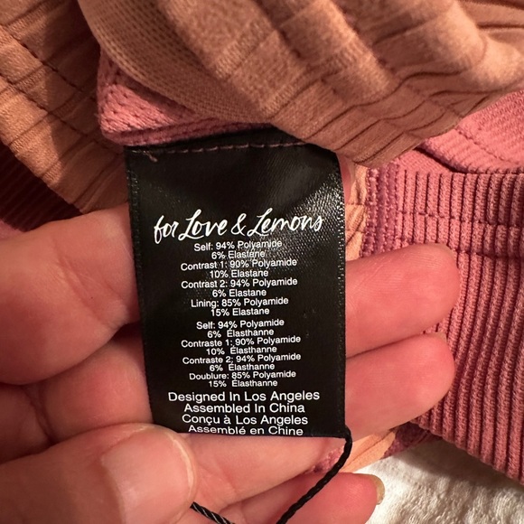 FOR LOVE & LEMONS Dani biker shorts - NWT - Size L - Picture 6 of 7